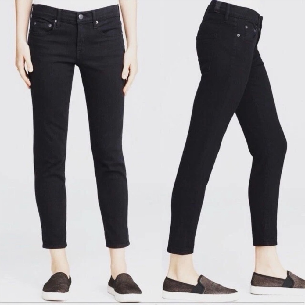 VINCE Women's Black Mason Relaxed Rolled Slim Leg Jeans DV146H-2156 Size 26